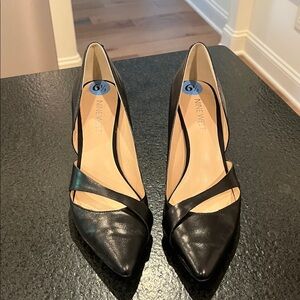 Nine West Black Strappy Heels